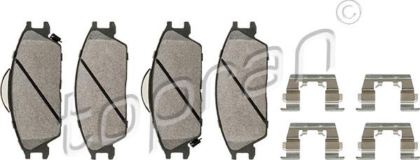 Topran 820 370 - Brake Pad Set, disc brake parts5.com