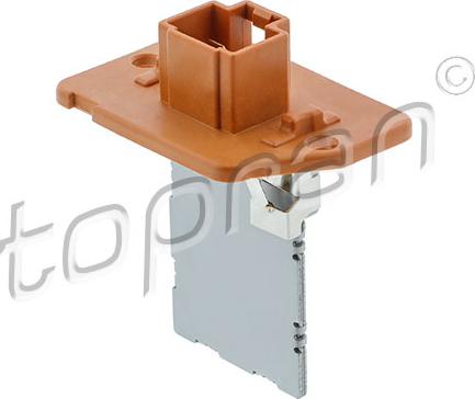 Topran 821 952 - Rezistor, ventilator habitaclu parts5.com