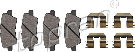 Topran 821 163 - Brake Pad Set, disc brake parts5.com