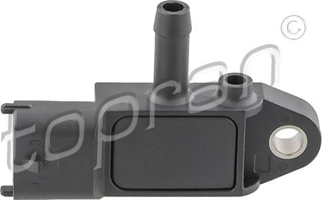 Topran 208 016 - Sensor, exhaust pressure parts5.com