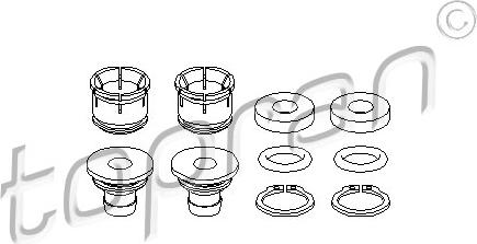 Topran 207 905 756 - Tamir seti, Vites kolu parts5.com