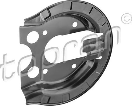 Topran 724 163 - Splash Panel, guard, brake disc parts5.com