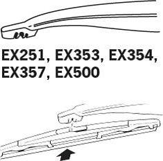 Trico EX251 - Törlőlapát parts5.com