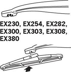 Trico EX300 - Перо на чистачка parts5.com