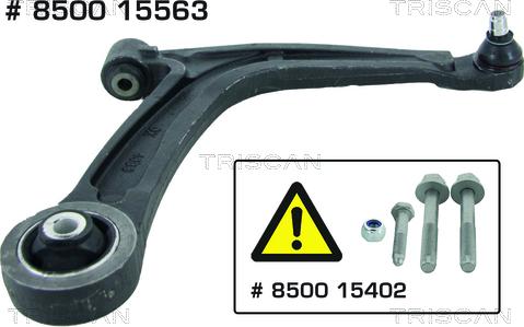 Triscan 8500 15563 - Brat, suspensie roata parts5.com