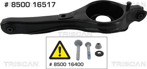 Triscan 8500 16517 - Barra oscilante, suspensión de ruedas parts5.com