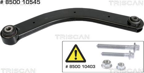 Triscan 8500 10545 - Spona, vešanje točkova parts5.com