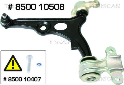 Triscan 8500 10508 - Wahacz, zawieszenie koła parts5.com