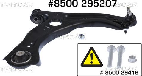 Triscan 8500 295207 - Barra oscilante, suspensión de ruedas parts5.com