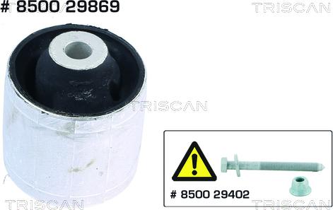 Triscan 8500 29869 - Έδραση, ψαλίδι parts5.com