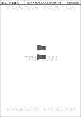 Triscan 8105 116007 - Screw Set, brake disc parts5.com