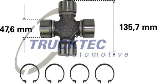 Trucktec Automotive 05.34.008 - Articulatie, cardan parts5.com