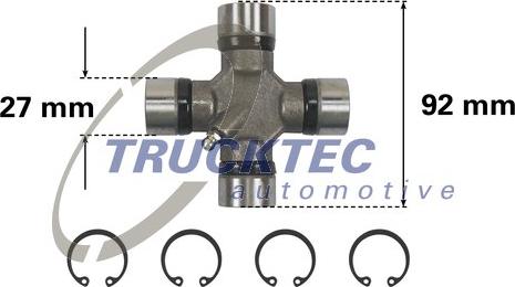 Trucktec Automotive 02.34.043 - Flexible disc, propshaft joint parts5.com