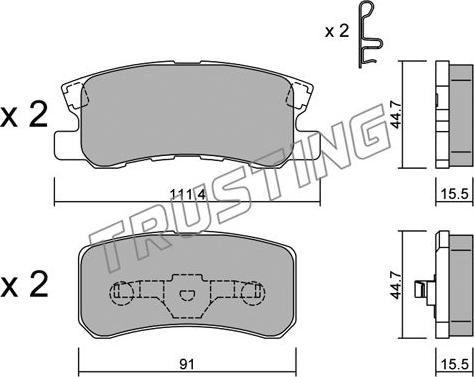 Trusting 415.0 - Piduriklotsi komplekt,ketaspidur parts5.com