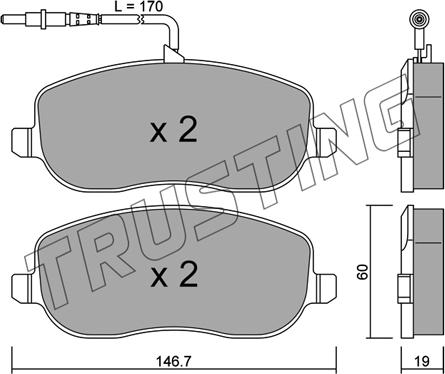 Trusting 546.0 - Piduriklotsi komplekt,ketaspidur parts5.com