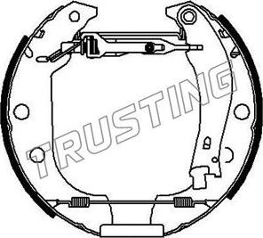 Trusting 615.1 - Zestaw szczęk hamulcowych parts5.com