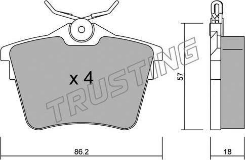 Trusting 618.0 - Set saboti frana parts5.com