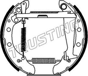 Trusting 617.0 - Brake Shoe Set parts5.com