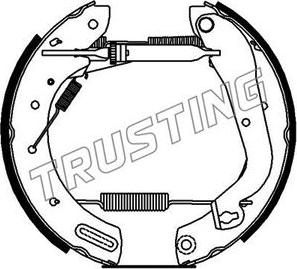 Trusting 622.0 - Zestaw szczęk hamulcowych parts5.com