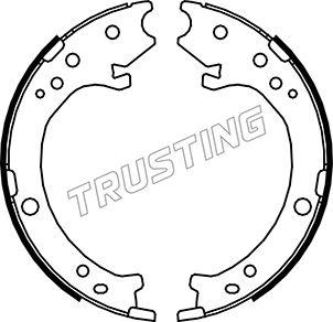 Trusting 044.025 - Комплект тормозов, ручник, парковка parts5.com