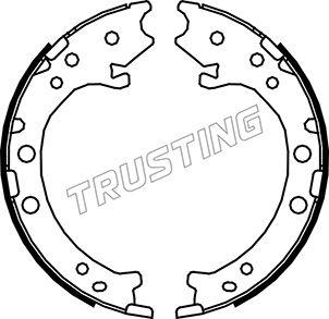 Trusting 044.026 - Комплект тормозов, ручник, парковка parts5.com