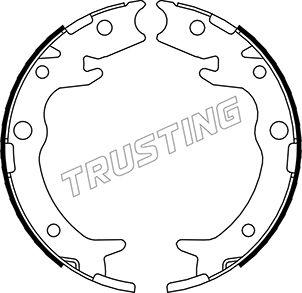 Trusting 044.023 - Jeu de mâchoires de frein, frein de stationnement parts5.com