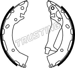 Trusting 046.225 - Комплект спирачна челюст parts5.com