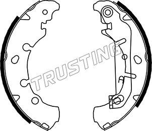 Trusting 040.149 - Juego de zapatas de frenos parts5.com