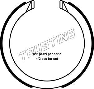 Trusting 040.163 - Juego de zapatas de frenos, freno de estacionamiento parts5.com