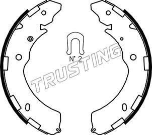 Trusting 064.181 - Brake Shoe Set parts5.com