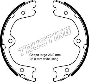 Trusting 067.201 - Brake Shoe Set, parking brake parts5.com