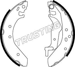 Trusting 007.017 - Juego de zapatas de frenos parts5.com