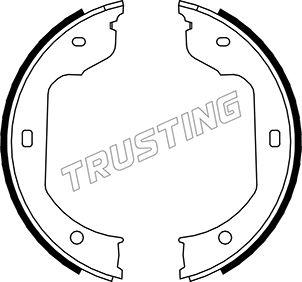 Trusting 019.029 - Juego de zapatas de frenos, freno de estacionamiento parts5.com