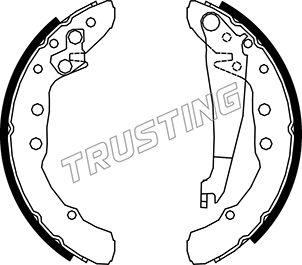 Trusting 016.021 - Brake Shoe Set parts5.com