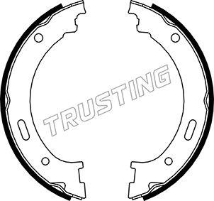 Trusting 088.236 - Brake Shoe Set, parking brake parts5.com