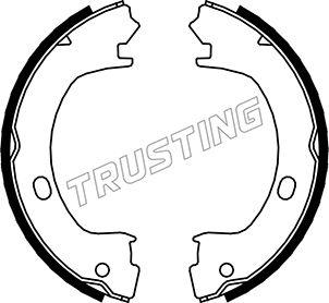 Trusting 023.006 - Juego de zapatas de frenos, freno de estacionamiento parts5.com