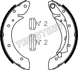 Trusting 022.033 - Komplet kočnih čeljusti parts5.com