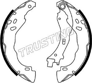 Trusting 022.037 - Комплект спирачна челюст parts5.com