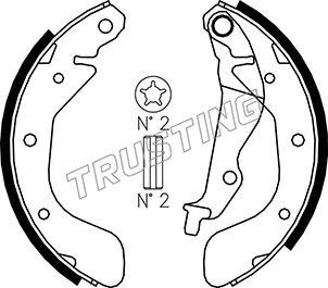 Trusting 027.005 - Brake Shoe Set parts5.com