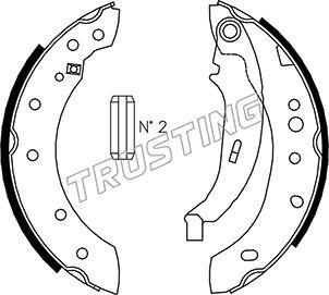 Trusting 079.195 - Juego de zapatas de frenos parts5.com