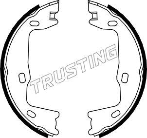 Trusting 073.159 - Jeu de mâchoires de frein, frein de stationnement parts5.com