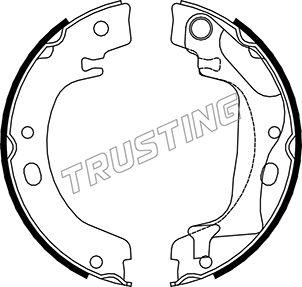 Trusting 115.318 - Brake Shoe Set, parking brake parts5.com