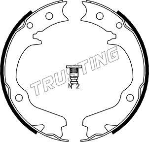 Trusting 110.336 - Juego de zapatas de frenos, freno de estacionamiento parts5.com