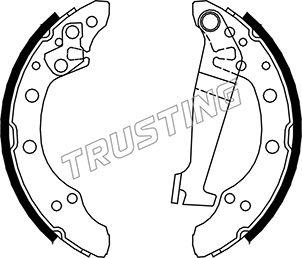 Trusting 124.274 - Комплект спирачна челюст parts5.com