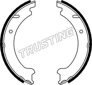 Trusting 127.272 - Brake Shoe Set, parking brake parts5.com