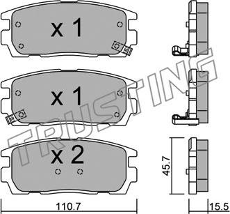 Trusting 795.0 - Set placute frana,frana disc parts5.com