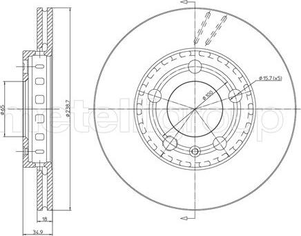 Trusting DF553 - Brake Disc parts5.com