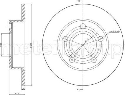 Trusting DF641 - Спирачен диск parts5.com