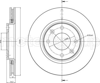 Trusting DF666 - Brzdový kotúč parts5.com