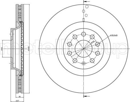 VW 5QN 615 301 A - Fren diski parts5.com